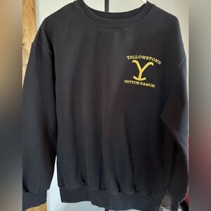 Yellowstone Dutton Ranch Black Sweater